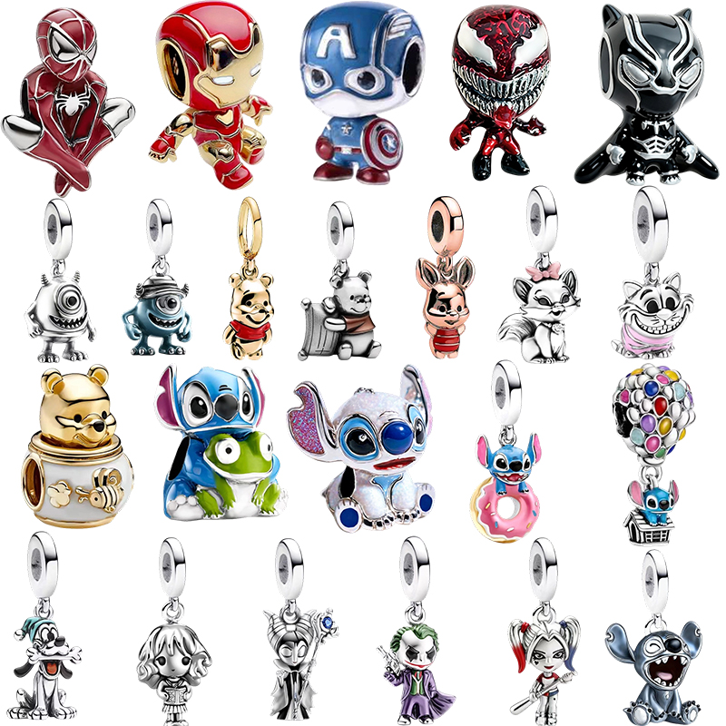 Cobra Extruder - Stitch, Marvel, Monsters, Inc. Charm-Perlen-Anhänger, passend