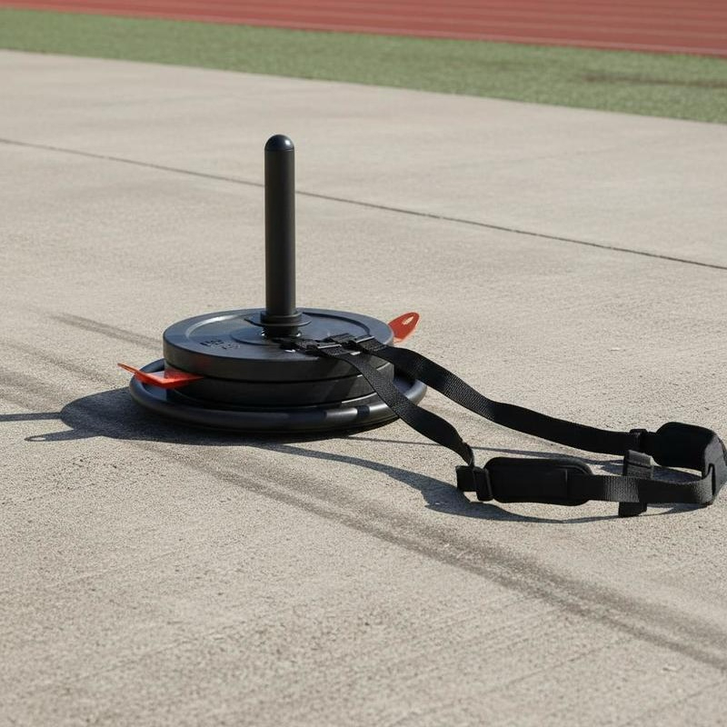 Build Plate - Hochbelastbarer Fitness-Schlitten 23,6x15,7x7,3 Zoll für Athletiktraining,