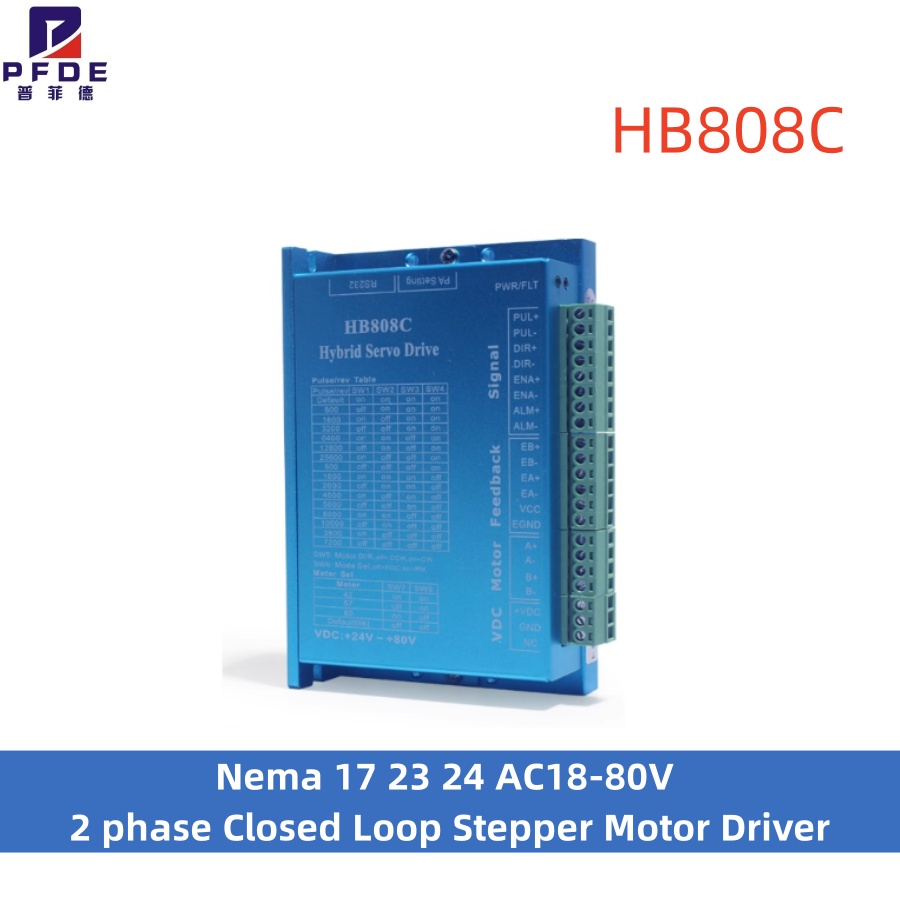 Closed Loop Stepper Motor Nema 17 - HB808C Nema 17 23 24 AC18-80V