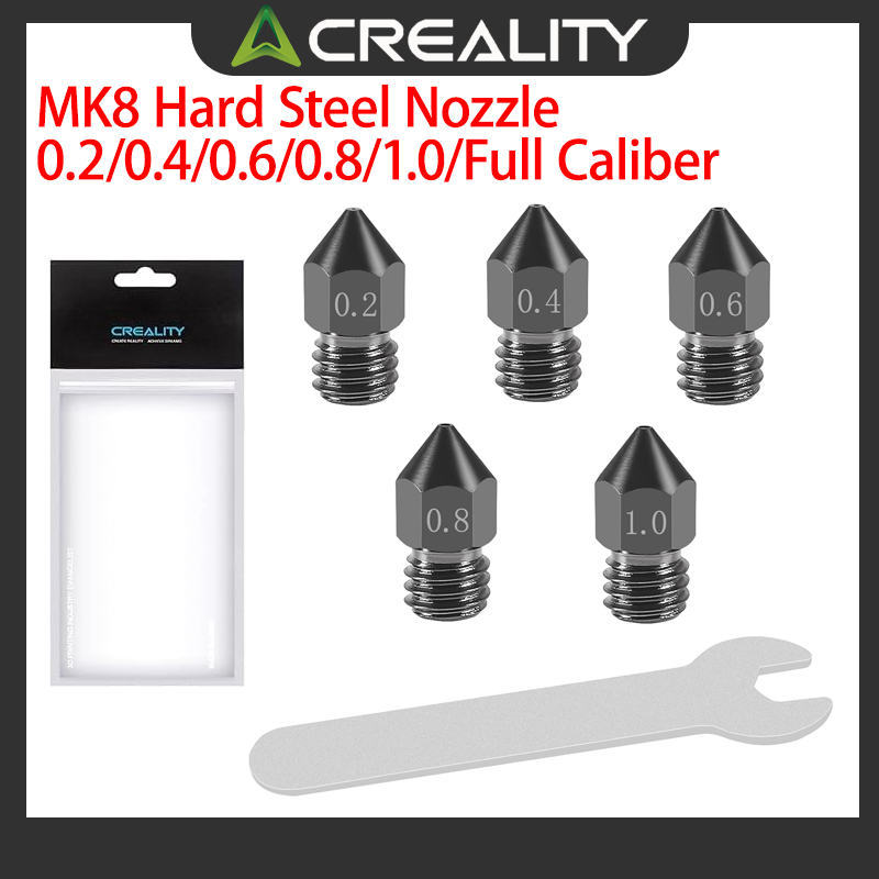 Hotend 0.4Mm - Offizielle Creality MK8 Hartstahldüsen 0,2 mm/0,4