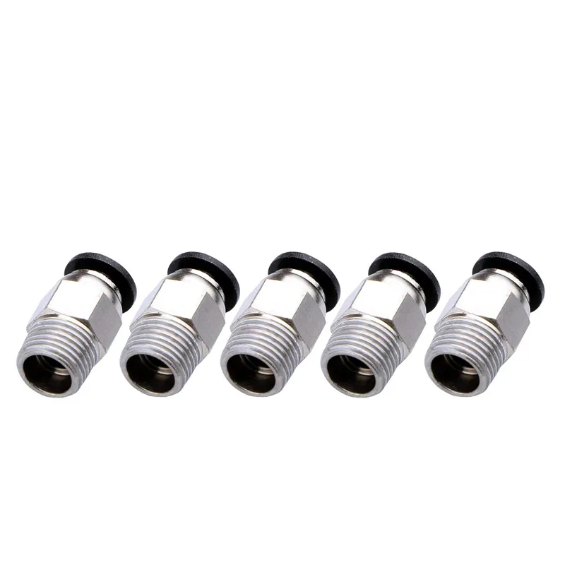 Bowden Tube - 10 Stück/Set PC4-M6 PC4-01 Schnell-Pneumatikanschluss Bowden-Kupplung