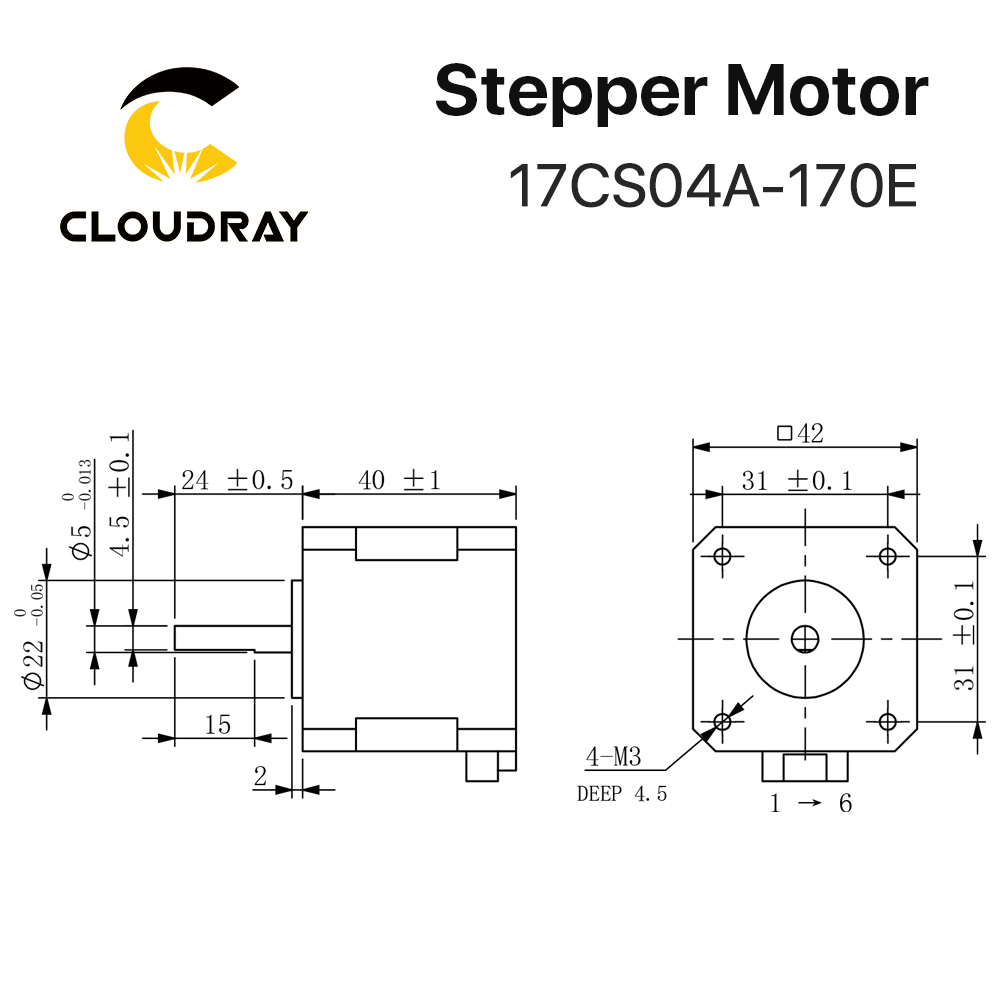Cloudray Nema 17 Schrittmotor  – Closed Loop Stepper Motor Nema 17 Bewertung und Preis