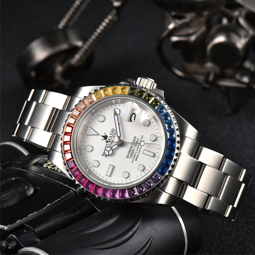40mm Luxus-Taucheruhr für Herr – Glass Bed Bewertung und Preis