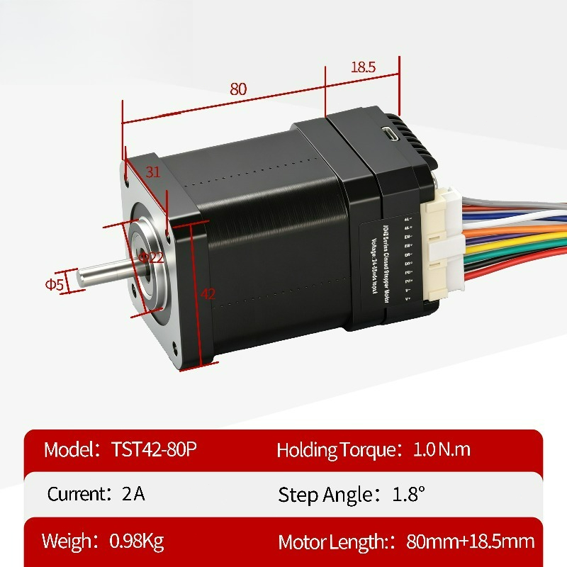 42x42x80+18,5mm 1NM Nema 17 Cl – Closed Loop Stepper Motor Nema 17 Bewertung und Preis